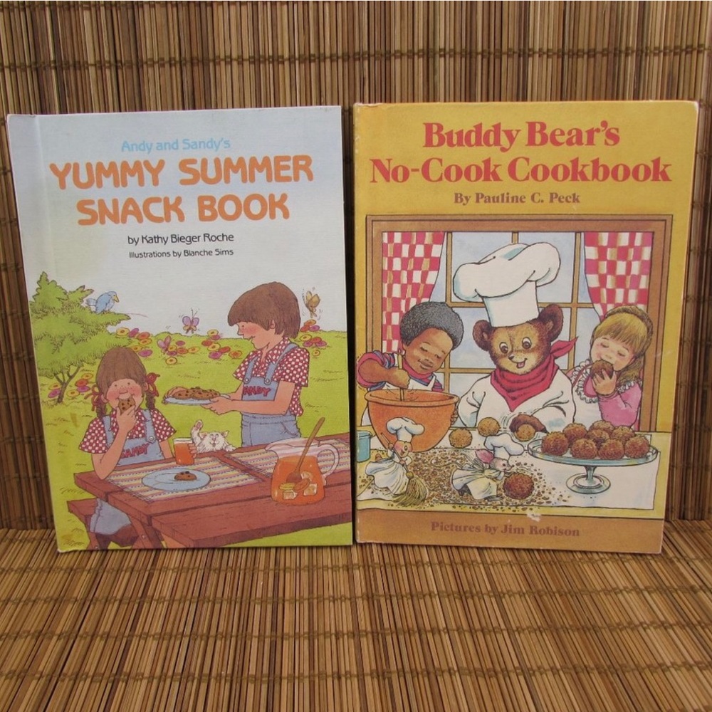 Lot 2 Weekly Reader Childrens Cookbooks Buddy Bears No Cook Yummy Summer Snack